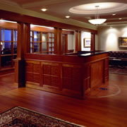 MAHOGANY RECEPTION DESK